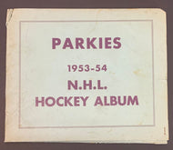 1953-54 Parkhurst Parkies NHL Hockey Album + 11 Card Sheets Vintage