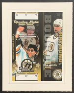 2001 Fleet Center Boston Bruins Ray Bourque Night Facsimile Ticket NHL Hockey