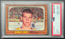 Load image into Gallery viewer, 1966-67 Topps Hockey #35 Bobby Orr Rookie Card Bruins RC PSA Graded 2 Good
