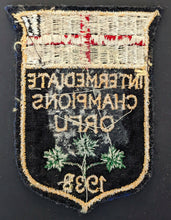 Load image into Gallery viewer, 1933 Ontario Rugby Union Intermediate Champions Patch St Thomas Tigers Crest

