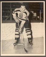 Vintage Boston Bruins Original Type 1 NHL Hockey Photo Signed Murray Henderson