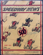 June 1932 Speedway News Racing Magazine Special Indy 500 Issue