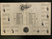 Load image into Gallery viewer, 1962 NHL Signed Hockey Program Detroit Red Wings Autographed Lindsay Mikita + 5
