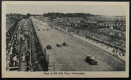 c1910 Start Of One The First Indy 500 Races Vintage Postcard Indianapolis Racing