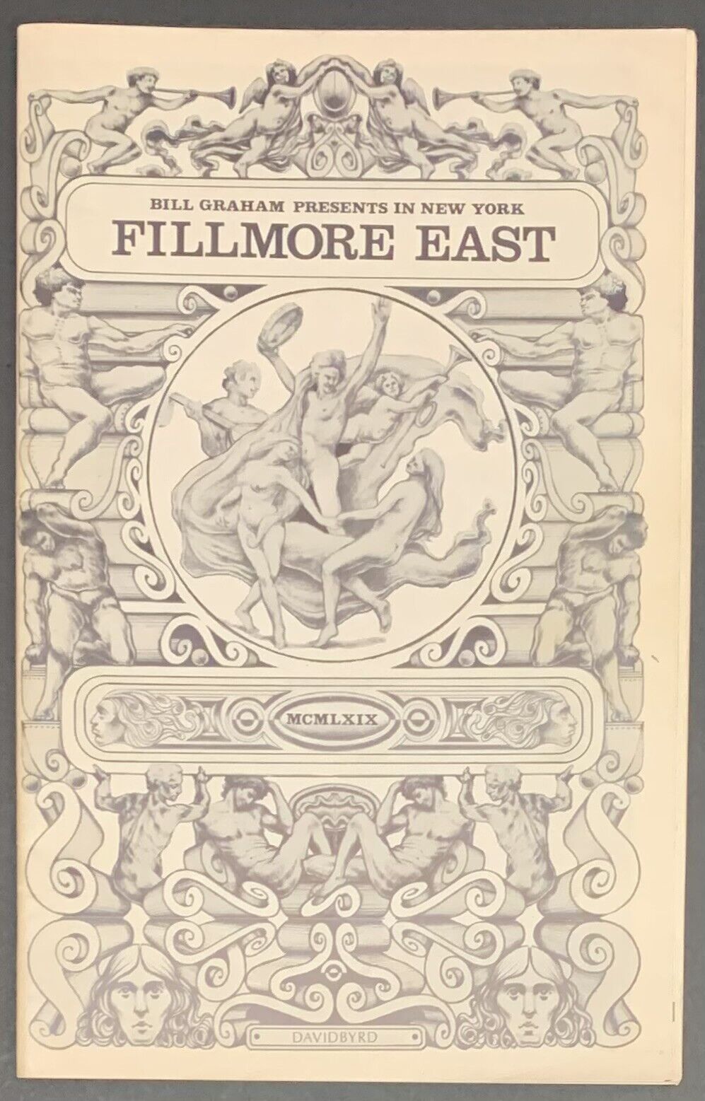 1969 Fillmore East Program Creedence Clearwater Revival Vintage Woodstock Ad