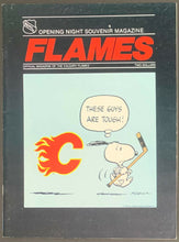Load image into Gallery viewer, 1980 Calgary Flames Inaugural 1st NHL Hockey Game Program Quebec Nordiques
