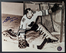 Load image into Gallery viewer, Glenn Hall Autographed Signed Photo Chicago Blackhawks NHL Hockey VTG Holo
