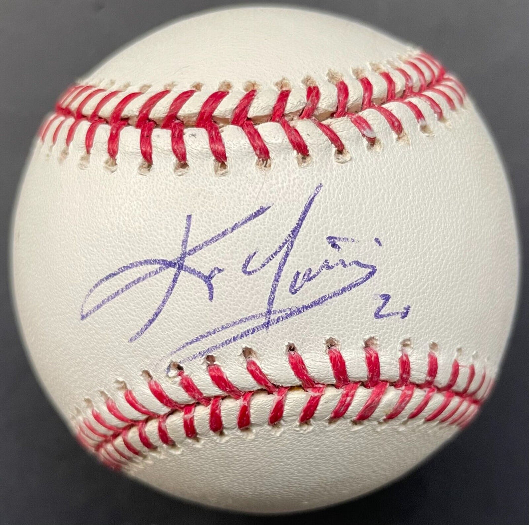 Kevin Youkilis Autographed OMLB Rawlings Baseball Signed JSA Boston Red Sox MLB