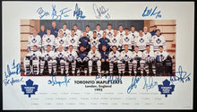 Load image into Gallery viewer, 1993-94 Toronto Maple Leafs Autographed Poster Signed NHL Hockey Doug Gilmour
