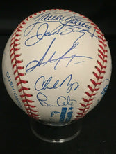 Load image into Gallery viewer, 1997 Cleveland Indians Team Signed Baseball Rawlings AL Champs 18 Autos Thome
