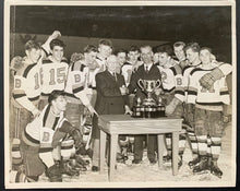 Load image into Gallery viewer, Rare 1948 Port Arthur West End Bruins Hockey Type 1 Photo Memorial Cup Turofsky
