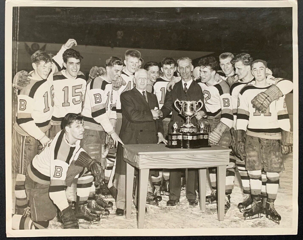 Rare 1948 Port Arthur West End Bruins Hockey Type 1 Photo Memorial Cup Turofsky