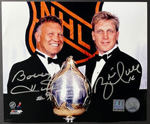 Load image into Gallery viewer, Bobby Hull + Brett Hull Signed NHL Hockey Photo Dual Autographed AJ Authentic
