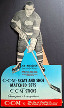 Load image into Gallery viewer, CCM Hockey Equipment Point Of Sale Advertising Detroit Red Wings Jim McFadden
