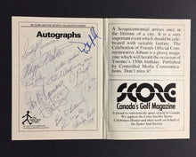 Load image into Gallery viewer, 1984 Conn Smythe Sports Celebrity Dinner Program Autographed Red Kelly Upshaw ++
