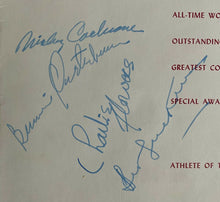 Load image into Gallery viewer, 1960 Sports Celebrity Dinner Program Signed x32 Jesse Owens Nicklaus Autographed

