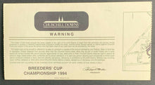 Load image into Gallery viewer, 1994 Breeders Cup Horse Race Racing Lot Program + VIP Menu + Clubhouse Ticket
