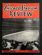 1937 Chicago Stadium Hockey Program Toronto Maple Leafs v Chicago Blackhawks NHL