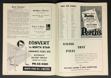 Load image into Gallery viewer, 1956 CFL Football Program Winnipeg Blue Bombers vs British Columbia Lions VTG
