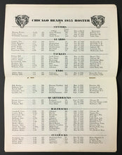 Load image into Gallery viewer, 1955 NFL Chicago Bears Football Media Guide Yearbook George Halas Vintage Vtg
