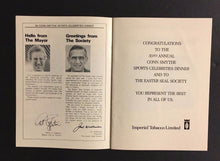 Load image into Gallery viewer, 1984 Conn Smythe Sports Celebrity Dinner Program Autographed Red Kelly Upshaw ++

