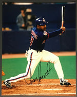 1997 Juan Samuel Autographed Baseball Photo Signed Toronto Blue Jays Vintage MLB