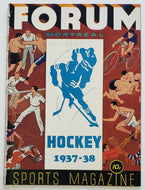 1937 Montreal Forum NHL Hockey Program Chicago Blackhawks vs Montreal Maroons