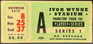 1971 Ivor Wynne Stadium Hamilton Tiger-Cats Playoff Series 1 CFL Ticket