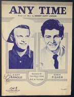 1948 Sheet Music Autographed Eddy Arnold in 1995 Signed Vintage Music Cover