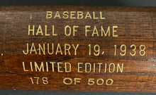 Load image into Gallery viewer, 1938 Hall of Fame Induction Bat Grover Alexander Ltd Ed 178/500 MLB Baseball HOF
