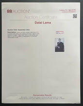Load image into Gallery viewer, Dalai Lama Signed Photo Autographed Early Vintage Authentic Rare PSA/DNA
