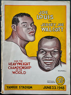 1948 Heavyweight Championship Boxing Program Yankee Stadium Joe Louis v Walcott