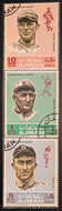 1969 Champions Of Sport Postage Stamps Ty Cobb George Sisler Honus Wagner