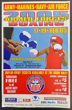Load image into Gallery viewer, 2005 US Armed Forces Boxing Championship Site Poster + Program Fort Huachuca
