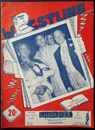 1948 Wrestling Program Buffalo Memorial Auditorium Bob Hope Burt Lancaster