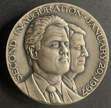 Load image into Gallery viewer, 1997 Bill Clinton Al Gore Jr. Second Inauguration Mint .999 Fine Silver Coin USA
