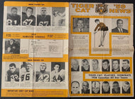 1959 Hamilton Tiger Cats News 4 Page Fold-Out CFL Football Angelo Mosca Vintage