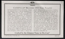 Load image into Gallery viewer, 1955 Caterpillar Branded 1955 Ford Pick-Up Die Cast Metal Matchbox Collectibles
