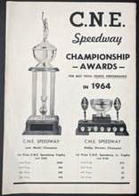 Load image into Gallery viewer, 1964 Canadian National Exhibition Speedway Stock Car Racing Program Toronto
