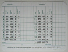 Load image into Gallery viewer, 1998 Masters Champion Larry Mize Autographed Augusta National Club Scorecard
