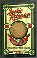 1997 Jackie Robinson 50th Anniversary Baseball Coin + Booklet Cooperstown