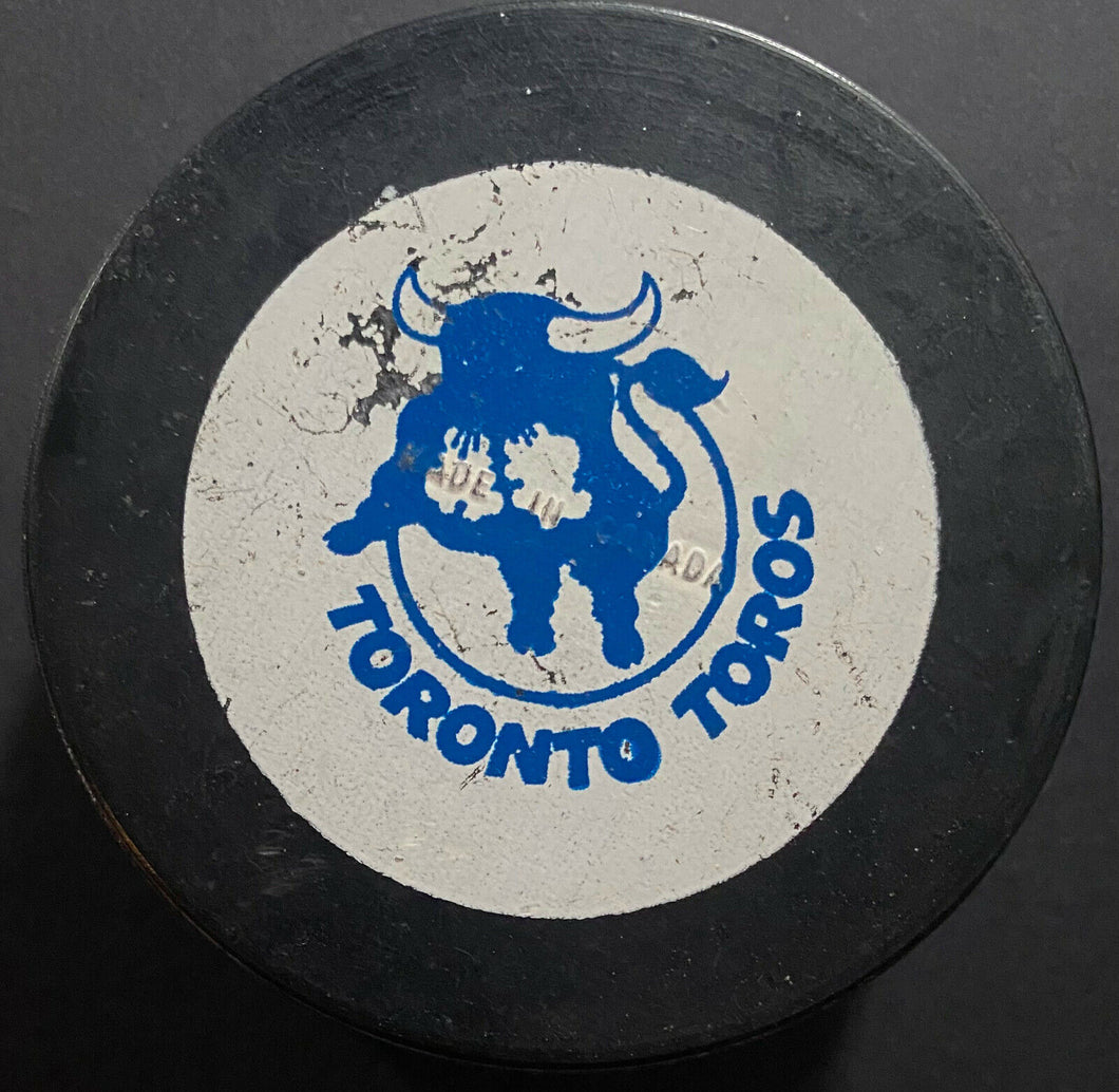 Toronto Toros Game Used Puck WHA Biltrite Made In Canada 1973-1976 Defunct Team