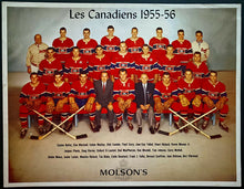 Load image into Gallery viewer, 1955 Montreal Canadiens NHL Hockey Team Photo Team Owner&#39;s Molson Promo
