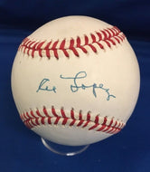 Al Lopez Autographed National League Rawlings Baseball Cleveland Indians JSA