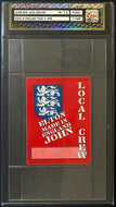 1995 Vtg Elton John Made In England Concert Tour Local Crew Backstage Pass iCert