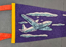 Load image into Gallery viewer, 1950's Vintage Toronto Malton Airport Pennant Now Pearson Old Antique Flag
