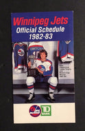 1982 Winnipeg Jets NHL Hockey Schedule TD Bank Dale Hawerchuk Featured