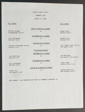 Load image into Gallery viewer, 1986 Gorman`s Gym Old Fashion Club Fights Program Boxing Don Curry Vintage Rare
