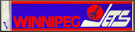 Vintage Winnipeg Jets NHL Hockey Bumper Sticker Car Automobile Decal Unused