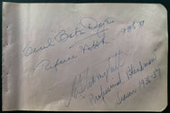 1936 Signed NHL Hockey Star Babe Dye President Clarence Campbell Autographed